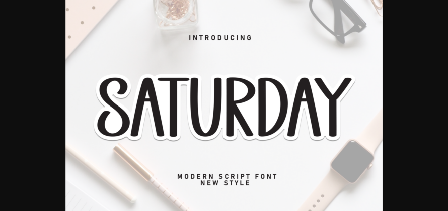 Saturday Font Poster 3