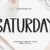 Saturday Font