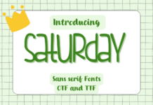 Saturday Font Poster 1