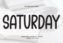 Saturday Font Poster 1