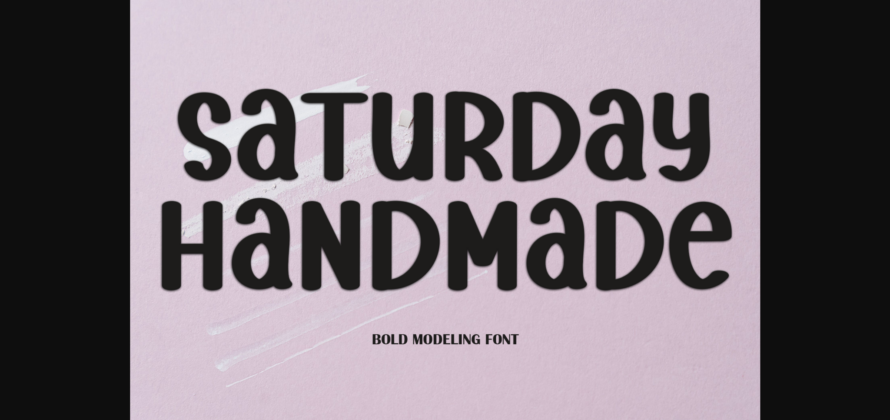 Saturday Handmade Font Poster 3