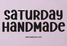Saturday Handmade Font Poster 1