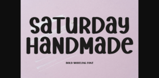 Saturday Handmade Font Poster 1
