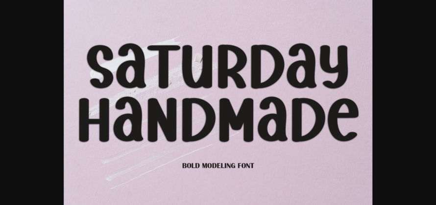 Saturday Handmade Font Poster 1