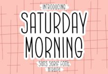 Saturday Morning Font Poster 1