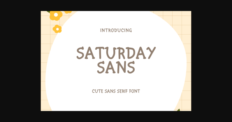 Saturday Sans Poster 3