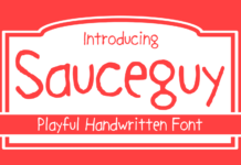 Sauceguy Font Poster 1