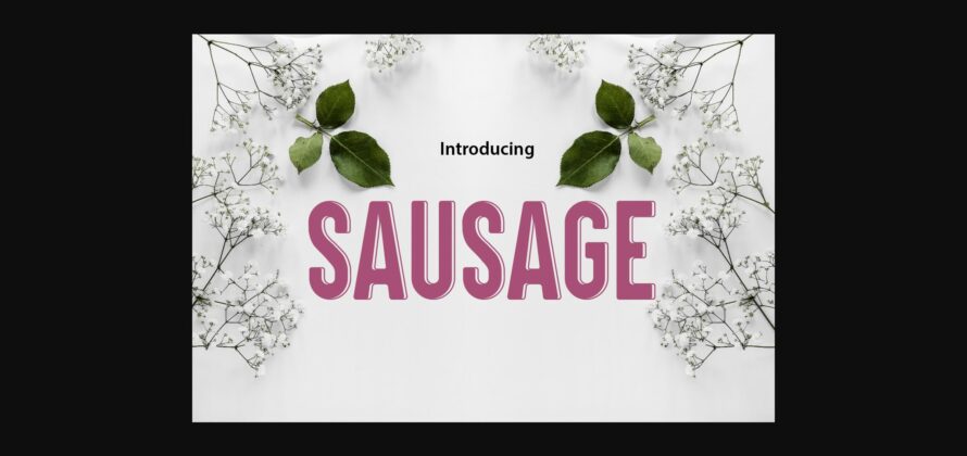 Sausage Font Poster 1