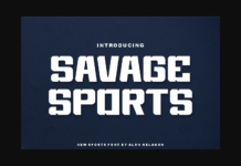 Savage Sports Font Poster 1