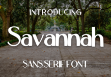 Savannah Font Poster 1