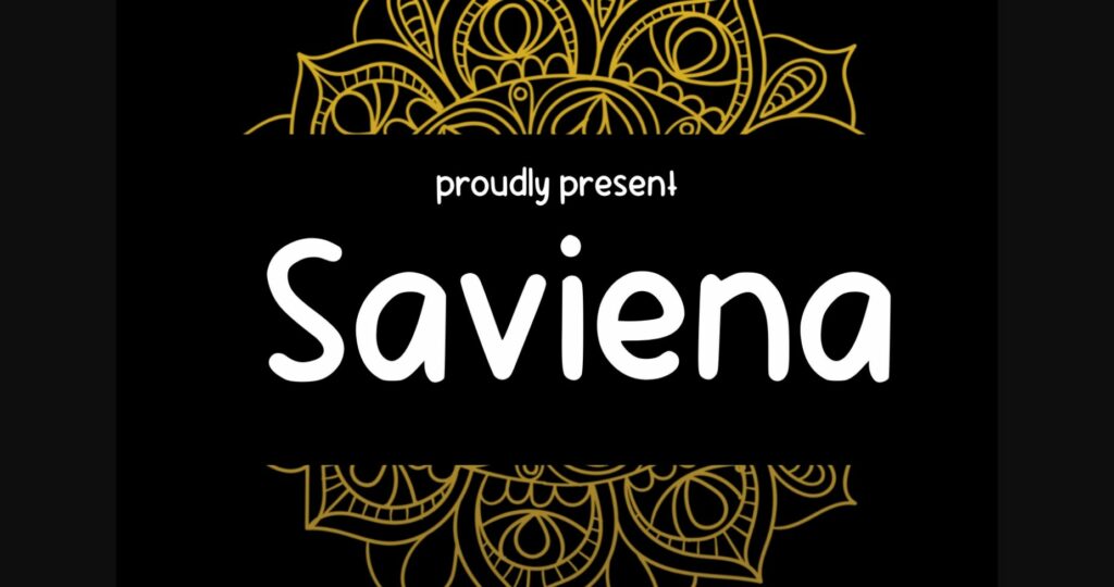 Saviena Font Poster 3