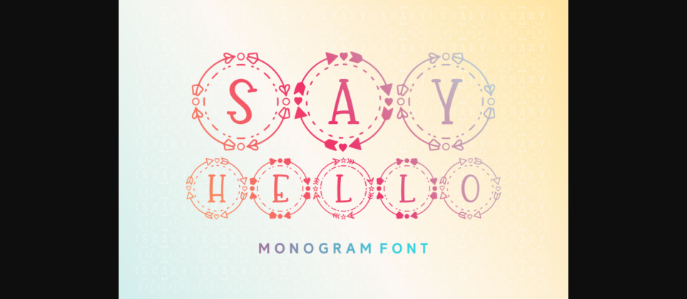 Say Hello Font Poster 3