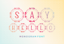 Say Hello Font Poster 1