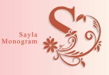 Sayla Monogram Font Poster 1