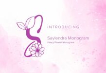 Saylendra Monogram Font Poster 1