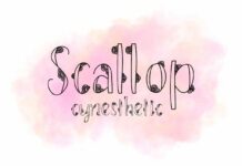 Scallop Font Poster 1