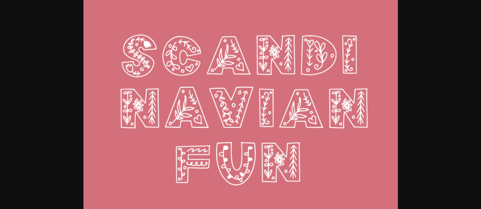 Scandinavian Fun Font Poster 3