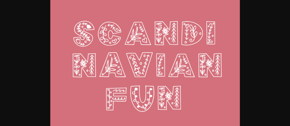 Scandinavian Fun Font Poster 1