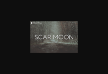 Scar Moon Font Poster 1