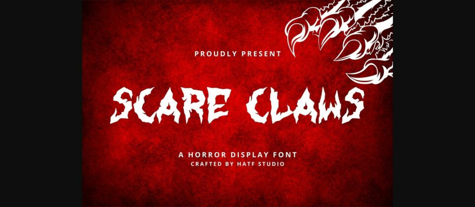 Scare Claws Font Poster 3