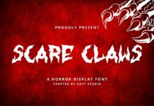 Scare Claws Font Poster 1