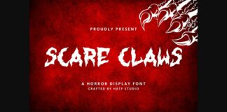 Scare Claws Font Poster 1