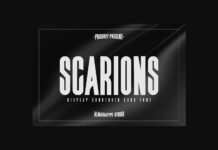 Scarions Font Poster 1