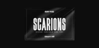 Scarions Font Poster 1