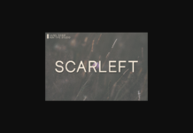 Scarleft Font Poster 1