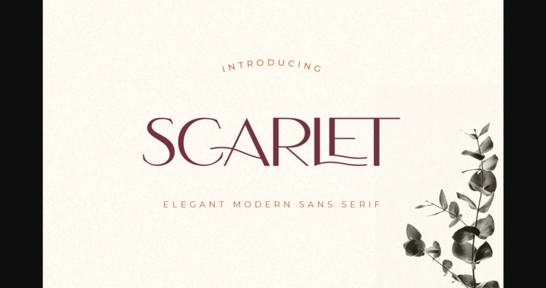 Scarlet Font Poster 3