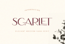 Scarlet Font Poster 1