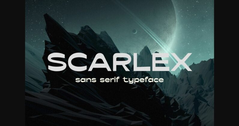 Scarlex Font Poster 3