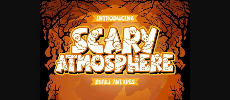 Scary Atmosphere Font Poster 3