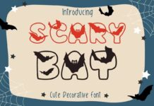 Scary Bat Font Poster 1