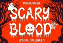 Scary Blood Font Scary Blood Font Poster 1