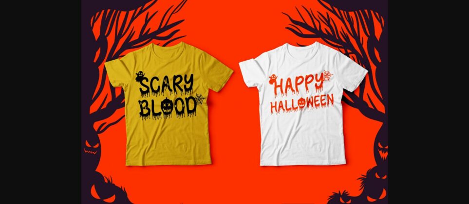 Scary Blood Font Poster 7