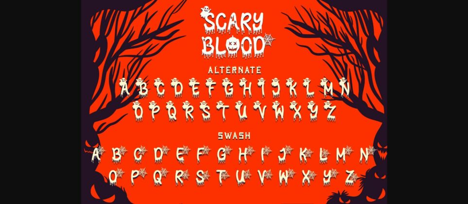 Scary Blood Font Poster 9