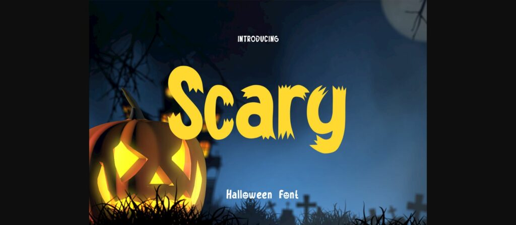 Scary Font Poster 3