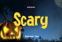 Scary Font Poster 1