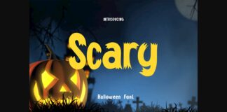 Scary Font Poster 1