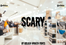 Scary Font Poster 1