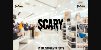 Scary Font Poster 1