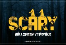 Scary Font Poster 1