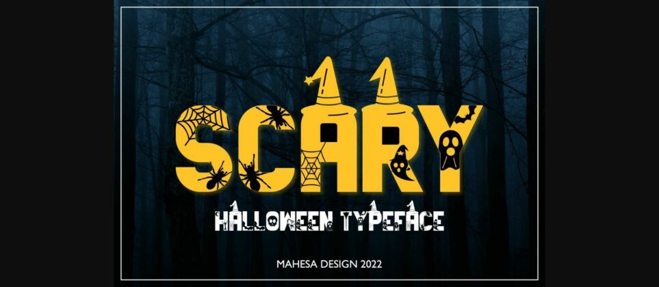 Scary Font Poster 1