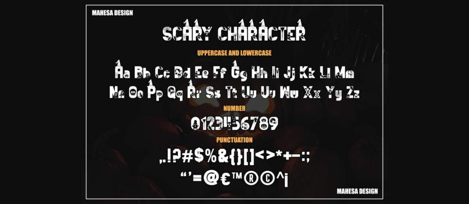 Scary Font Poster 4