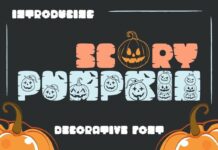 Scary Pumpkin Font Poster 1