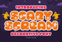 Scary Scream Font Poster 1