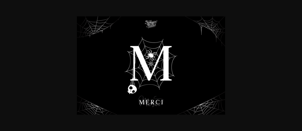 Scary Spider Monogram Font Poster 11