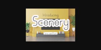 Scenery Font Poster 1