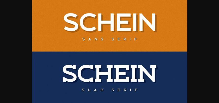 Schein Font Poster 1